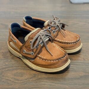 Sperry Tan Leather Boat Shoes